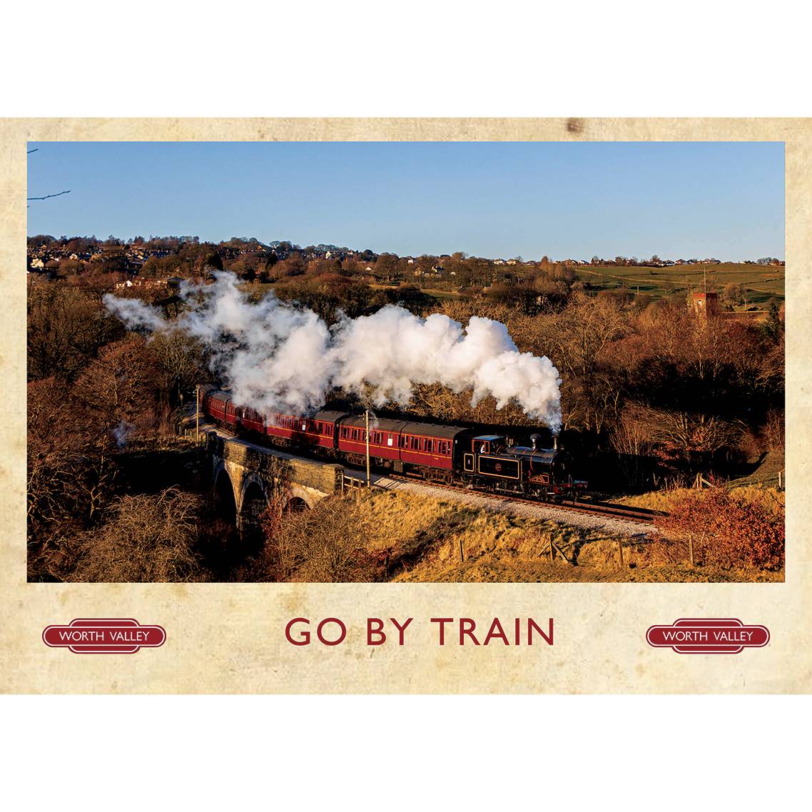 Go By Train A4 Print